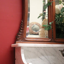 Load image into Gallery viewer, x SOLD Antique French Chest of Drawers with Marble Top below Mirror Dressing Table B10873