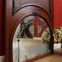 Load image into Gallery viewer, Antique French Mantle Mirror, French Walnut and Bevelled Edge Hall Wall Mirror B10571