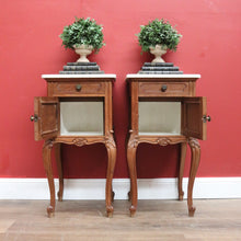 Load image into Gallery viewer, x SOLD Antique Bedside Tables, Antique French Lamp Tables, Pair of Hall Cupboards B10875