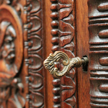 Load image into Gallery viewer, Antique French 19th Century Oak Gothic Revival, Sacrament Church Court Cabinet B10697