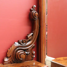 Load image into Gallery viewer, x SOLD Antique English Dressing Table Burr Walnut Cheval Mirror, Drawers Dressing Table B10742