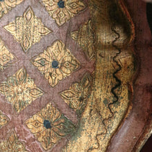 Load image into Gallery viewer, x SOLD Vintage Italian Serving Tray Dish in Pale Rose, Green and Gold. B10130