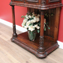 Load image into Gallery viewer, Antique French 19th Century Oak Gothic Revival, Sacrament Church Court Cabinet B10697