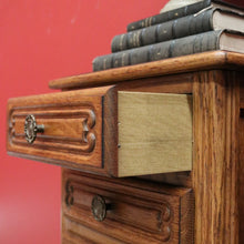 Load image into Gallery viewer, x SOLD Pair of French Oak Bedside Tables, 5 Drawer Lamp Table, Hall or Side Table B10655