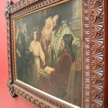 Load image into Gallery viewer, x SOLD Oil Painting, Hofmann, Young Jesus Teaching in the Temple. Framed and signed. B11221