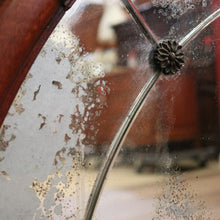 Load image into Gallery viewer, Antique French Mantle Mirror, French Walnut and Bevelled Edge Hall Wall Mirror B10571