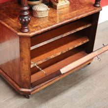 Load image into Gallery viewer, x SOLD Antique English Music Canterbury, Burr Walnut Inlay Lamp Cabinet, File Cupboard. B10053