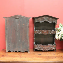Load image into Gallery viewer, x SOLD Pair of French Antique Walnut Wall Bench Open Front Cabinet or Bookcase Storage B10721