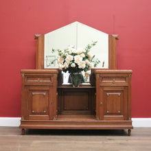 Load image into Gallery viewer, Antique French Dressing Table, Twin Pedestal Marble and Mirror Dressing Table B10848
