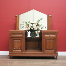 Load image into Gallery viewer, Antique French Dressing Table, Twin Pedestal Marble and Mirror Dressing Table B10848