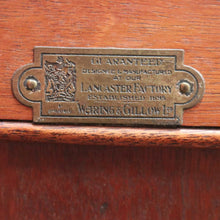 Load image into Gallery viewer, x SOLD Waring and Gillows Bedside Cabinet, Antique English Mahogany Lamp Side Table B11225