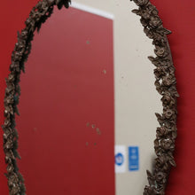 Load image into Gallery viewer, x SOLD Antique English Mirror, Antique Brass Floral Wall Mirror, Vanity Hall Mirror. B10367