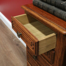 Load image into Gallery viewer, x SOLD Pair of French Oak Bedside Tables, 5 Drawer Lamp Table, Hall or Side Table B10655
