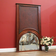Load image into Gallery viewer, Antique French Mantle Mirror, French Walnut and Bevelled Edge Hall Wall Mirror B10571
