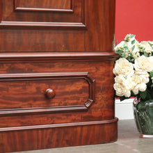 Load image into Gallery viewer, x SOLD Antique Victorian Mahogany Wardrobe with built in Chest of Drawers, Linen Press. B10329