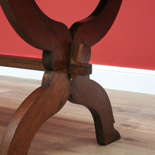 Load image into Gallery viewer, x SOLD Antique French Oak Table, Foyer Entry Table, Desk. Cross Pedestal Dining Table B10561