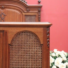 Load image into Gallery viewer, x SOLD Antique French Walnut and Cane Insert Double Bed. Antique French Bed with Slats B10844`