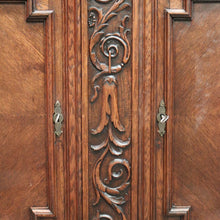 Load image into Gallery viewer, x SOLD Antique French Oak China Cabinet, 2 Height Bookcase with Turned Columns Buffet. B10214