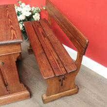 Load image into Gallery viewer, x SOLD Antique French Marriage Celebrant Desk and Bench Seat Wedding Desk and Chair Set B10140
