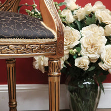 Load image into Gallery viewer, x SOLD Vintage Italian Gilt Timber Bedroom Chair, Armchair, Hall Chair, Lounge Chair B10803