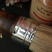 Load image into Gallery viewer, 20cm Natural Bristle with Timber Handle and Metal Ferrule Wax and Polish Brush
