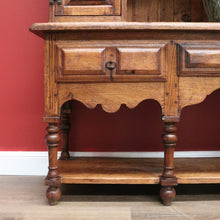 Load image into Gallery viewer, x SOLD Antique French Kitchen Dresser, Country Farmhouse Sideboard, Oak 3 Drawer Buffet B11022