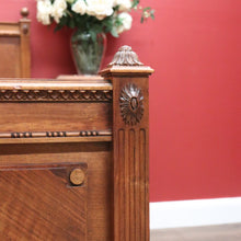 Load image into Gallery viewer, x SOLD Antique French Walnut Bed, French Walnut Double Bed including Slats, DOUBLE B10835