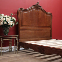 Load image into Gallery viewer, x SOLD Double Bed, Antique French Walnut Double Bed Frame and Slats, Head, Foot, Sides B10874