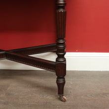 Load image into Gallery viewer, x SOLD Antique English Hall Table, English Walnut Cross Stretcher Lounge, Sofa Table. B10405