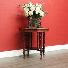 Load image into Gallery viewer, x SOLD Antique English Occasional Table, Antique Walnut Octagonal Side Table Lamp Table. B9695