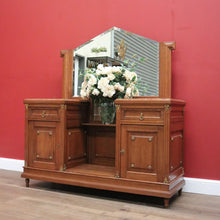 Load image into Gallery viewer, Antique French Dressing Table, Twin Pedestal Marble and Mirror Dressing Table B10848
