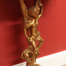 Load image into Gallery viewer, x SOLD Vintage Italian Gilt Hall Table with Marble Top, Gilt Figural Console Table B11055