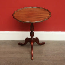 Load image into Gallery viewer, x SOLD Vintage Cedar Wine Table, Lamp Table, Vintage Cedar Tri-leg Side Wine Table. B10442