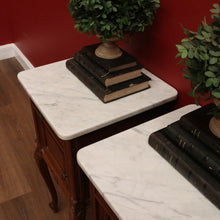 Load image into Gallery viewer, x SOLD Antique Bedside Tables, Antique French Lamp Tables, Pair of Hall Cupboards B10875
