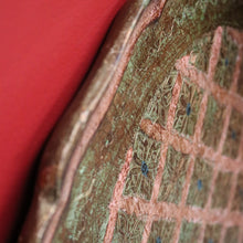 Load image into Gallery viewer, x SOLD Vintage Italian Serving Tray Dish in Pale Rose, Green and Gold. B10130