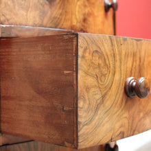 Load image into Gallery viewer, x SOLD Antique English Dressing Table Burr Walnut Cheval Mirror, Drawers Dressing Table B10742