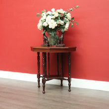 Load image into Gallery viewer, x SOLD Antique English Occasional Table, Antique Walnut Octagonal Side Table Lamp Table. B9695