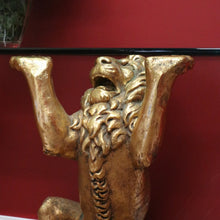 Load image into Gallery viewer, x SOLD Vintage Italian Gilt Lion Pedestal Hall Table, Console Table, Sofa or Side Table B10993