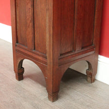 Load image into Gallery viewer, x SOLD Antique French Jardinière Stand, Oak Pedestal Plant Stand, Statue Holder Stand. B10349