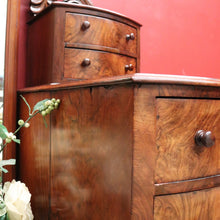 Load image into Gallery viewer, x SOLD Antique English Dressing Table Burr Walnut Cheval Mirror, Drawers Dressing Table B10742