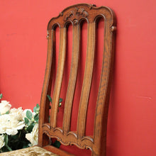 Load image into Gallery viewer, x SOLD Pair of Antique French Oak Hall Chair, Side Chairs, Foyer Chairs. B10392