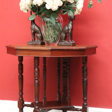 Load image into Gallery viewer, x SOLD Antique English Occasional Table, Antique Walnut Octagonal Side Table Lamp Table. B9695