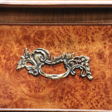 Load image into Gallery viewer, x SOLD Antique French Chest of Drawers Burr Walnut 2 Drawer Hall Foyer Cabinet Cupboard B10465