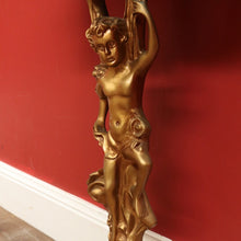 Load image into Gallery viewer, x SOLD Vintage Italian Gilt Hall Table with Marble Top, Gilt Figural Console Table B11055