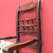 Load image into Gallery viewer, x SOLD Antique French Oak and Rush Seat Armchair, Hall Chair, Verandah Chair B10681