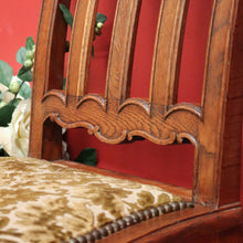 Load image into Gallery viewer, x SOLD Pair of Antique French Oak Hall Chair, Side Chairs, Foyer Chairs. B10392