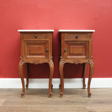 Load image into Gallery viewer, x SOLD Antique Bedside Tables, Antique French Lamp Tables, Pair of Hall Cupboards B10875