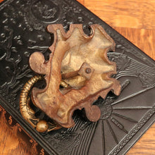 Load image into Gallery viewer, x SOLD Antique French Brass Door Knocker, Antique Brass Lion's Head, Dragon Ring Handle B10767