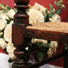 Load image into Gallery viewer, x SOLD Antique French Oak and Rush Seat Armchair, Hall Chair, Verandah Chair B10681