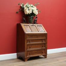 Load image into Gallery viewer, x SOLD Antique Writing Bureau Desk, French Oak Drop Front Bureau Desk Chest of Drawers B10535